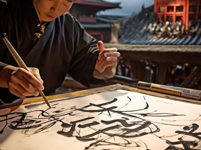 穿越时空的风韵，动态书法艺术背景图赏析