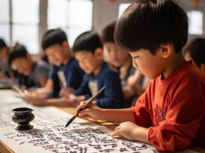 青春挥毫，经典传承，六年级学生书法风采展示