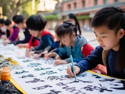 校园书法活动，书法韵味飘溢，课余生活多彩纷呈