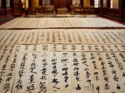 古韵流转，四列六行书法作品鉴赏集