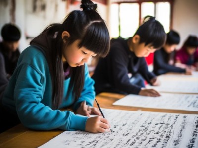 八年级书法课，传承文化智慧，学生活动精彩瞬间