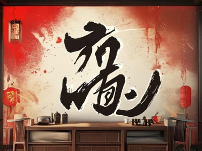 家和万事兴，家居美学与传统文化融合的书法动态壁纸