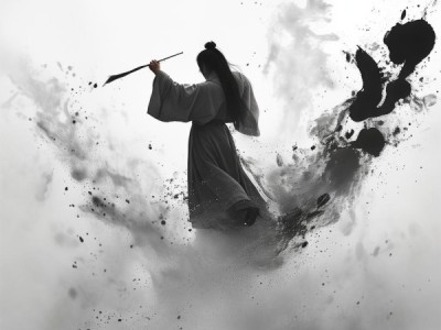 墨舞云间，行书凌云志硬笔书法艺术赏析