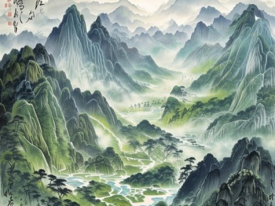 山川画卷，全诗行书法艺术之美