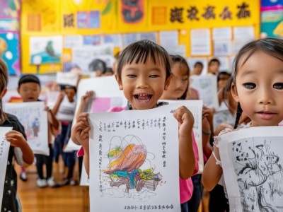 逸飞书画硬笔三年级画展，童真与艺术的奇妙融合