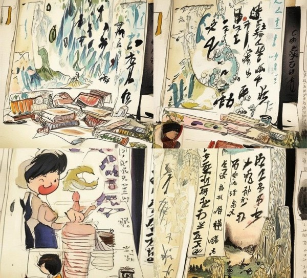 三年级学子墨韵之旅，书法作品中的童年奇遇,三年级学子墨韵之旅，书法作品中的童年奇遇,书法,童趣,第1张