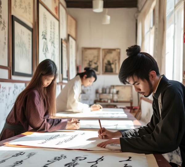 三人行书画艺术学校，创新传承，引领硬笔书法教育新风尚,三人行书画艺术学校，创新传承，引领硬笔书法教育新风尚,书法,艺术传承,第1张