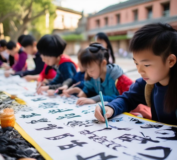 校园书法活动，书法韵味飘溢，课余生活多彩纷呈,校园书法活动，书法韵味飘溢，课余生活多彩纷呈,书法,第1张
