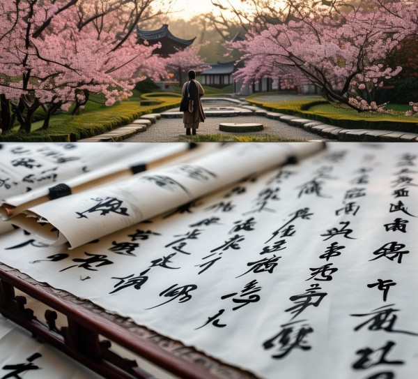 古韵书法之旅，七行古诗词行书赏析,古韵书法之旅，七行古诗词行书赏析,书法,第1张