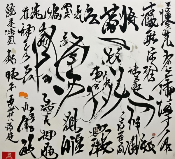 书法新境，动态书法作品与文化艺术创新解析,书法新境，动态书法作品与文化艺术创新解析,书法,第1张