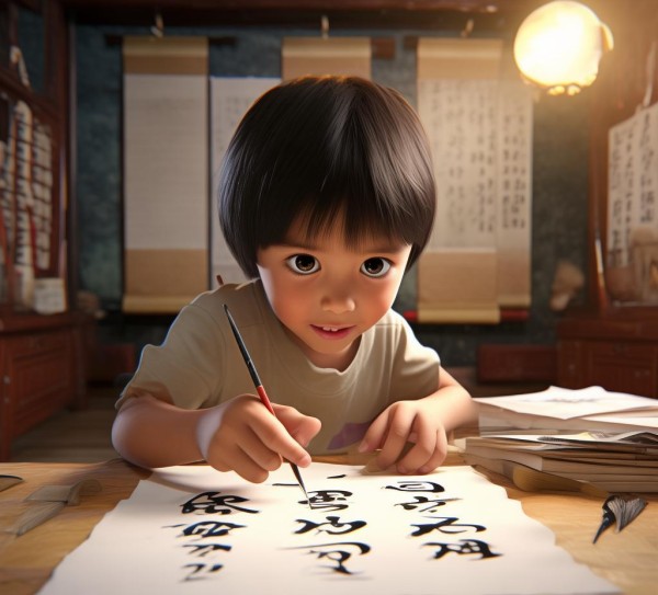 二年级小学生的书法启蒙之旅,二年级小学生的书法启蒙之旅,书法,第1张