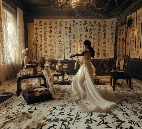 音乐与墨韵，生活因热爱而绚烂,音乐与墨韵，生活因热爱而绚烂,书法,第1张