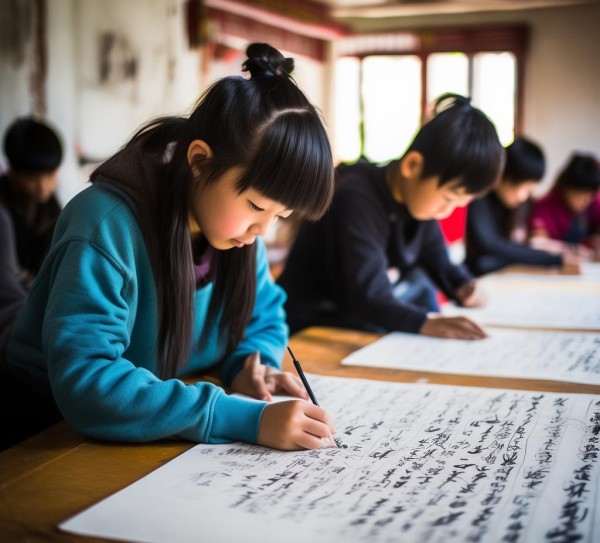 八年级书法课，传承文化智慧，学生活动精彩瞬间,八年级书法课，传承文化智慧，学生活动精彩瞬间,书法,第1张