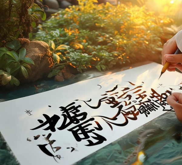 融合古今，万事如意，动态书法艺术新展现,融合古今，万事如意，动态书法艺术新展现,书法,第1张