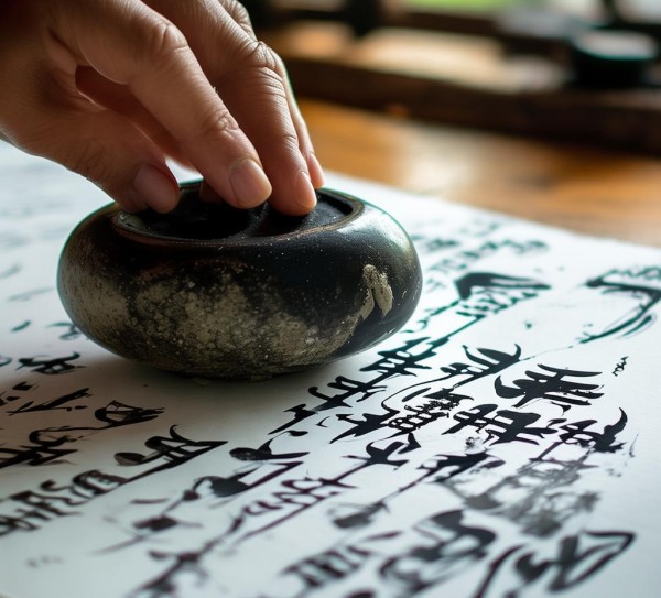 墨舞五行，自然之美在笔尖绽放的书法艺术鉴赏,墨舞五行，自然之美在笔尖绽放的书法艺术鉴赏,书法,第1张