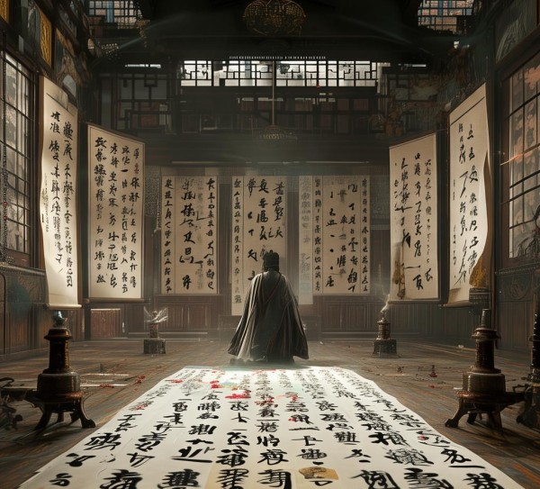 五代十国书法巅峰，名家作品排名之谜揭秘,五代十国书法巅峰，名家作品排名之谜揭秘,书法,第1张