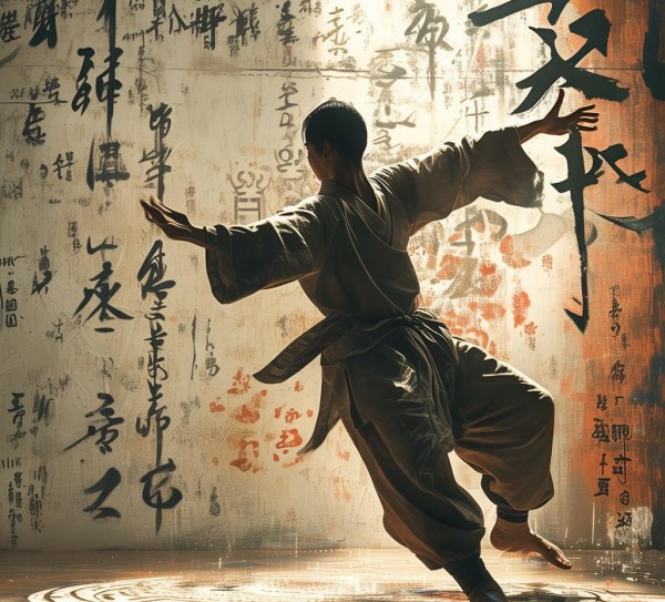 融合艺术，动态武术、书法与八卦的文化盛宴,融合艺术，动态武术、书法与八卦的文化盛宴,书法,第1张