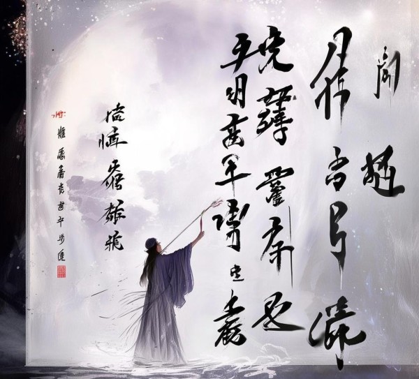 墨舞风华，毛笔行书两个字书法艺术鉴赏之旅,墨舞风华，毛笔行书两个字书法艺术鉴赏之旅,书法,第1张
