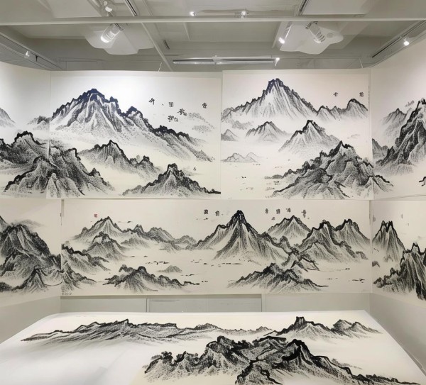 太行墨韵，三人行书法展映山水意境与人文情怀,太行墨韵，三人行书法展映山水意境与人文情怀,书法,第1张