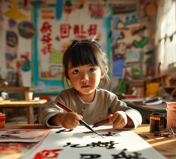 童趣盎然，一年级学子行书书法初绽风采,童趣盎然，一年级学子行书书法初绽风采,书法,童趣,第1张