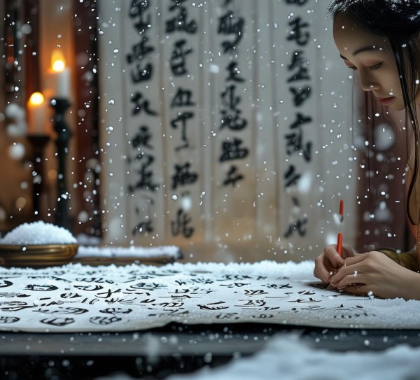 冬韵墨舞，行书书法作品赏鉴之旅,冬韵墨舞，行书书法作品赏鉴之旅,书法,第1张