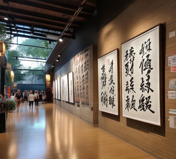 墨韵校园，四尺四开书法作品展校园生活风采,墨韵校园，四尺四开书法作品展校园生活风采,书法,第1张