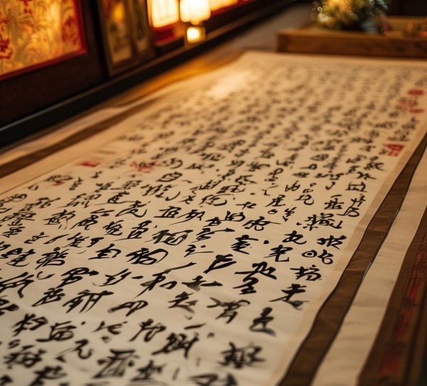 墨舞丹青，4尺8字行书书法作品赏析之旅,墨舞丹青，4尺8字行书书法作品赏析之旅,书法,第1张