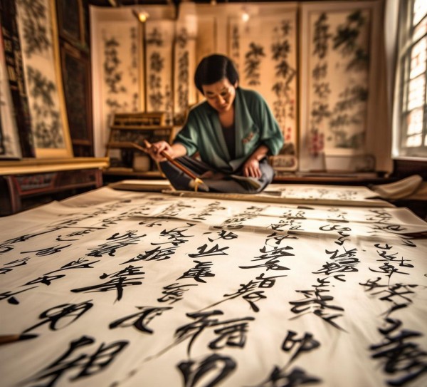 墨舞丹青，书法艺术雅韵四行情赏,墨舞丹青，书法艺术雅韵四行情赏,书法,第1张