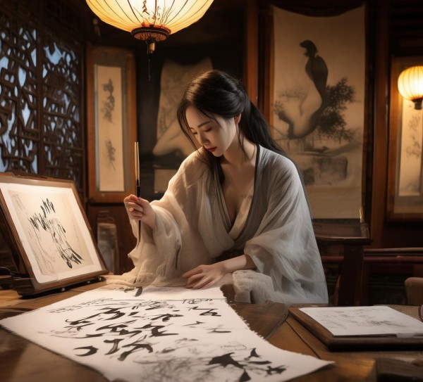 崔婧书法艺术再创新高，新作亮相引发热烈讨论,崔婧书法艺术再创新高，新作亮相引发热烈讨论,书法,第1张