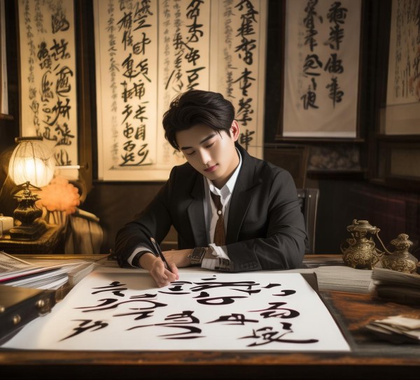 书法新星闪耀，新时代书法理论家风采揭秘,书法新星闪耀，新时代书法理论家风采揭秘,书法,第1张