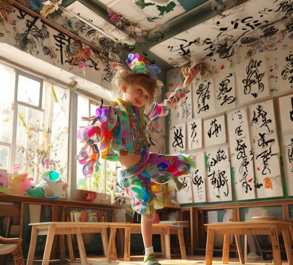 墨舞童心，小学生书法作品的创意飞扬与艺术风采,墨舞童心，小学生书法作品的创意飞扬与艺术风采,书法,童趣,第1张