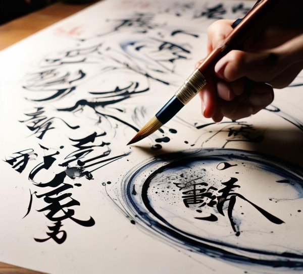 书法动态之美，八面出锋动态图揭秘,书法动态之美，八面出锋动态图揭秘,书法,第1张