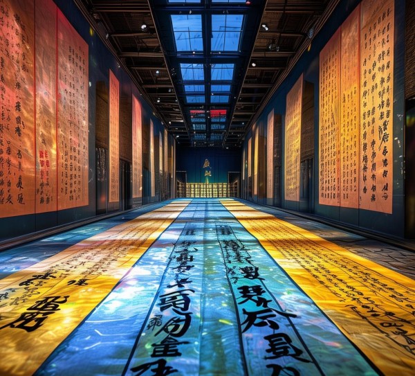 四言七行书法艺术展，穿越时空的视觉奇遇,四言七行书法艺术展，穿越时空的视觉奇遇,书法,第1张